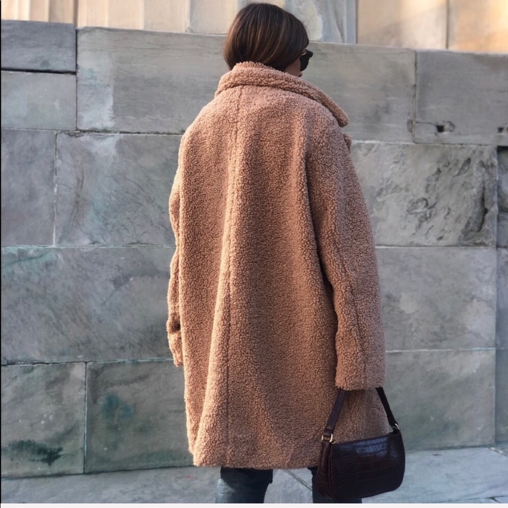 Last 1✨Harper Teddy Coat - Taupe - Picture 5 of 6